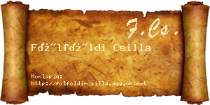 Fölföldi Csilla névjegykártya