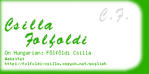 csilla folfoldi business card